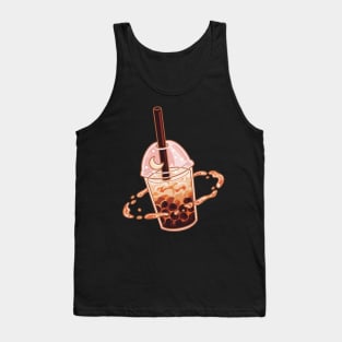 Brown Sugar Boba Milk Tea Space Tank Top